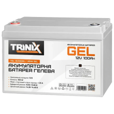 Акумулятор 12В 100А/год гелевий Trinix TGL12V100Ah/20Hr