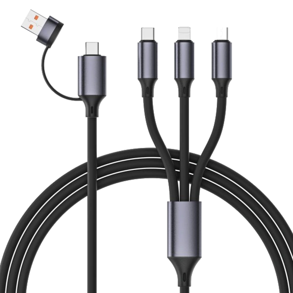 Кабель Cablexpert USB A/C-тато/Lightning/Micro/Type-C 1.5 м