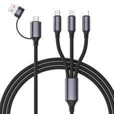 Кабель Cablexpert USB A/C-тато/Lightning/Micro/Type-C 1.5 м Кабель Cablexpert USB A/C-тато/Lightning/Micro/Type-C 1.5 м