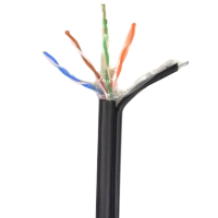 Кабель ATIS UTP 4*2*0.5-CU PE MP кат.5е (UTP медь наружный с несущей проволокой) бухта 305м