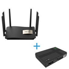 Комплект маршрутизатор та джерело безперебійного живлення VIA Energy Mini UPS + RG-EW1200G Pro