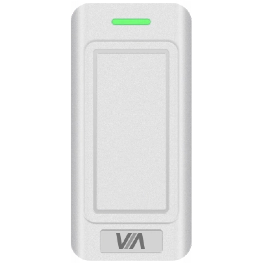 Автономний контролер доступу з вбудованим зчитувачем Via Security VSA-11P/M White