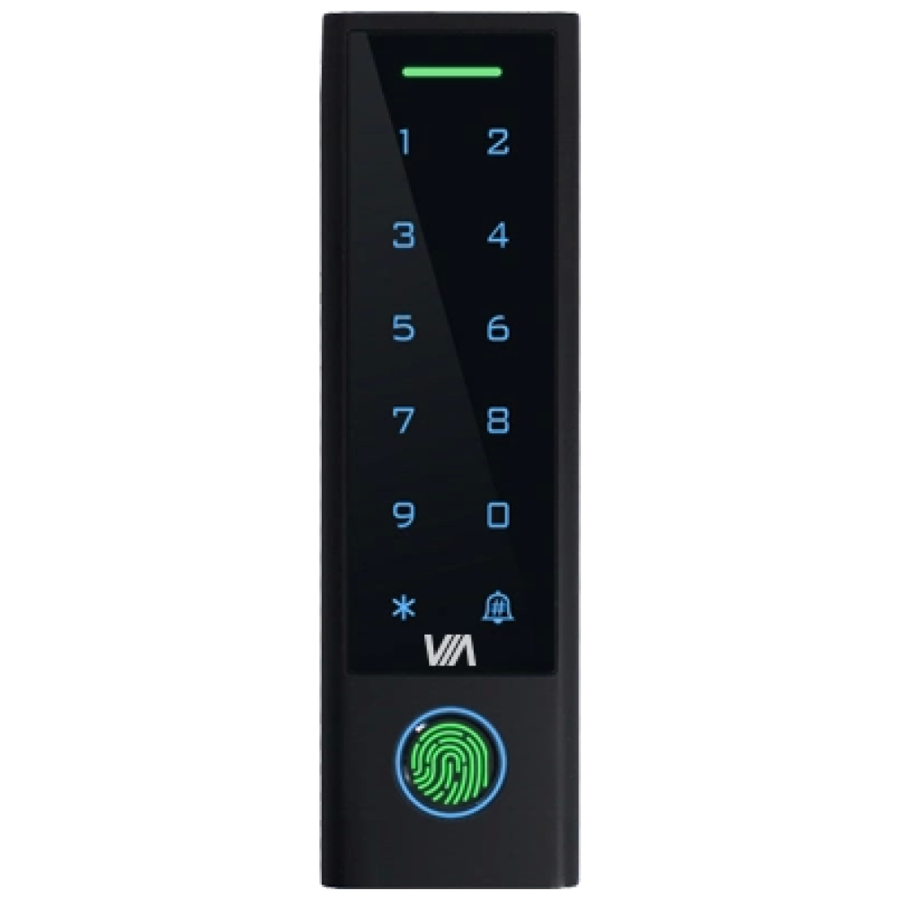 Автономний контролер доступу з вбудованим зчитувачем Via Security VTA-22KFP/E+M WF