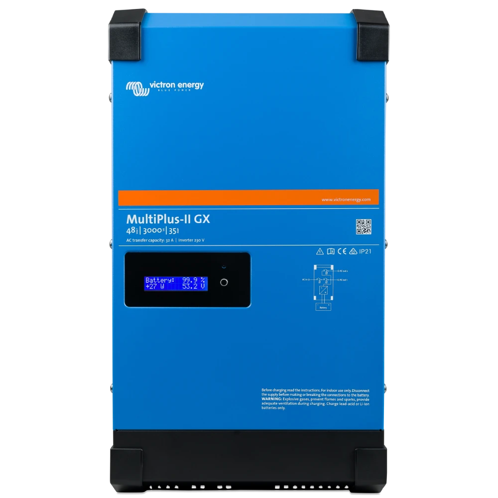 Багатофункціональний інвертор однофазний/зарядний пристрій Victron Energy MultiPlus-II GX 48/3000/35-32