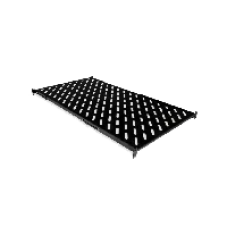 Полиця 19" 4 точки кріпл., 850мм глиб., перфорована, т.м.2мм, чорна Voltronic 4962