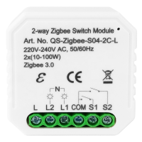 Розумний вимикач Tervix Pro Line ZigBee Switch ( клавіші), без нуля
