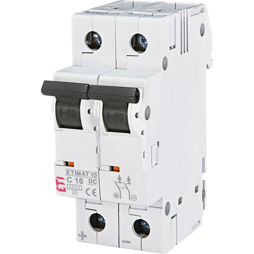 Автоматичний вимикач ЕТІ ETIMAT 10 DC 2p C 16A (6 kA)
