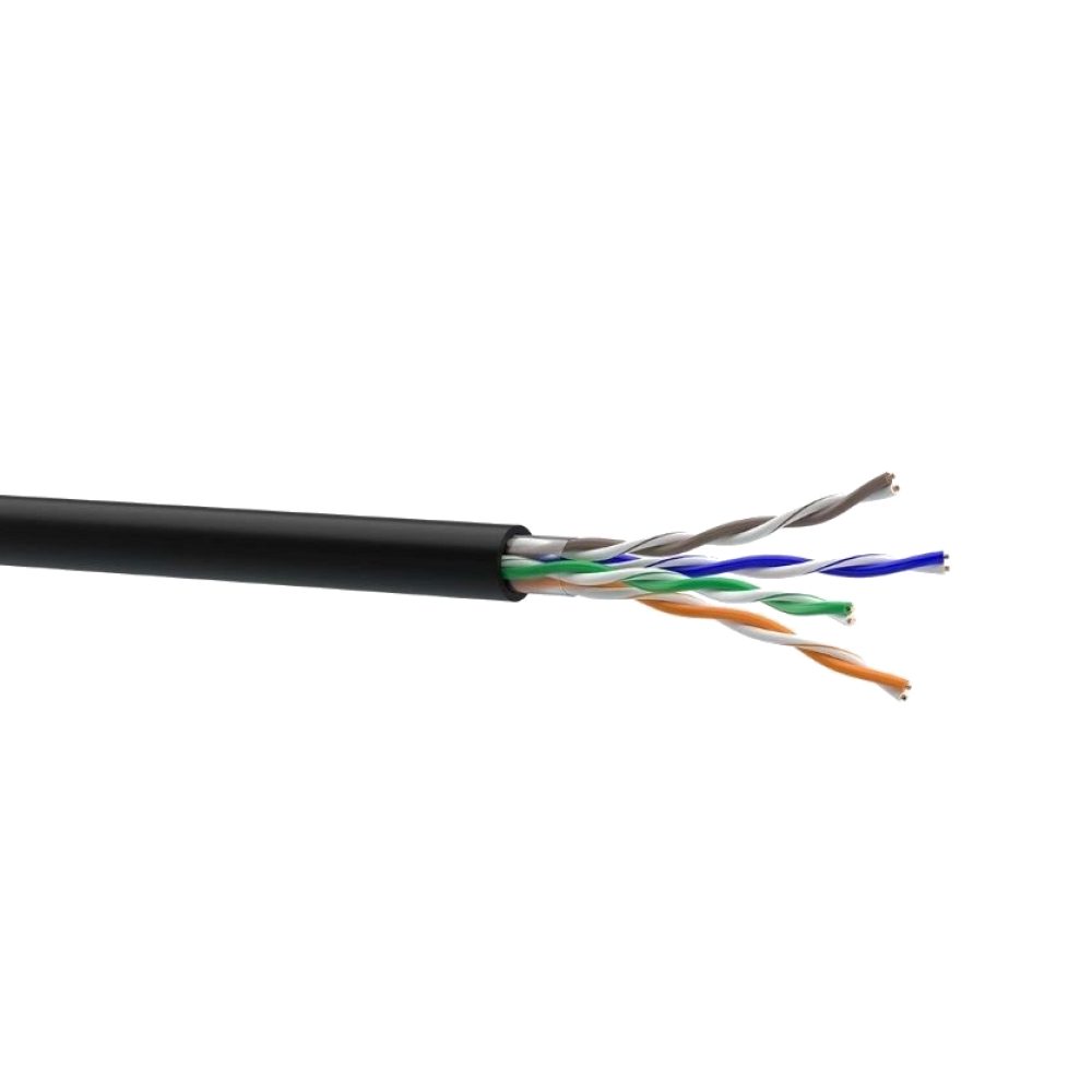 мідь зовнішній ЗЗКМ Кабель Cat. 5e U/UTP 4x2x24 AWG PE (К)(70910031) бухта 500м.