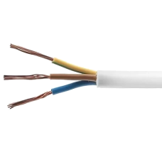 Провід ПВС 3х1,5 білий (Україна) (100 м) Провід ПВС 3х1,5 білий (Україна) (100 м)